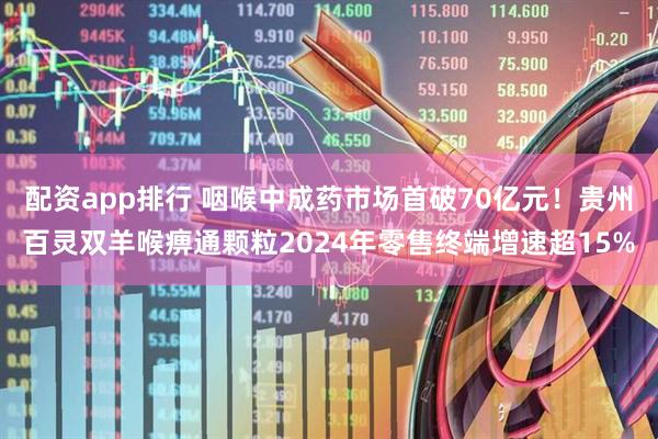 配资app排行 咽喉中成药市场首破70亿元！贵州百灵双羊喉痹通颗粒2024年零售终端增速超15%
