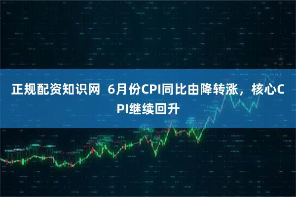 正规配资知识网  6月份CPI同比由降转涨，核心CPI继续回升