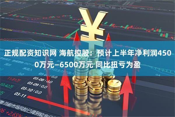 正规配资知识网 海航控股：预计上半年净利润4500万元—6500万元 同比扭亏为盈